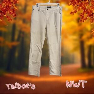 Talbots Cream Straight Leg Pants